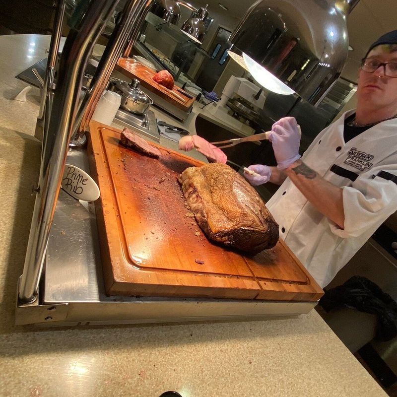 Rare Roast Beef At The Carving Station
