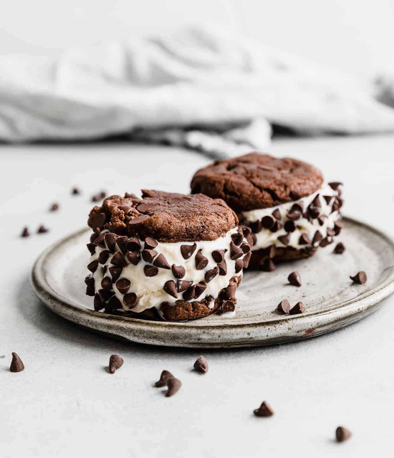 Double Cookie Ice Cream Sandwich
