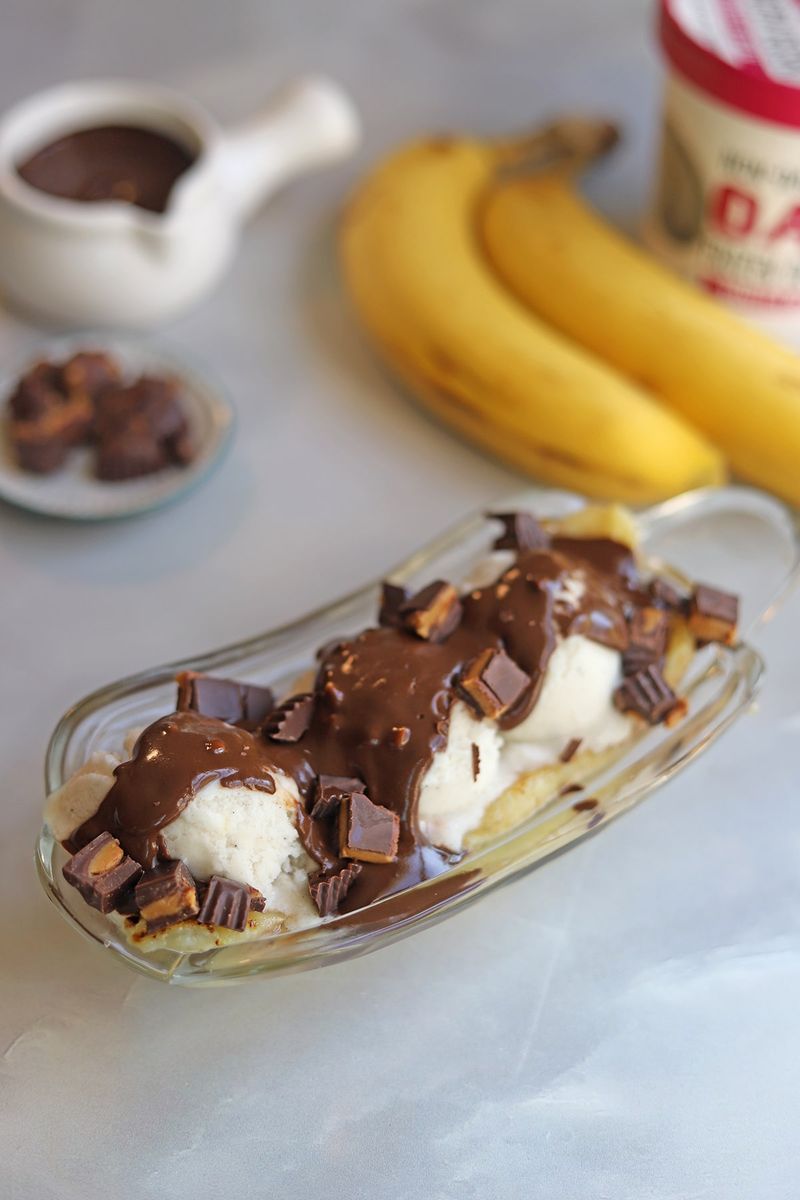 Choco-Banana Sundaes