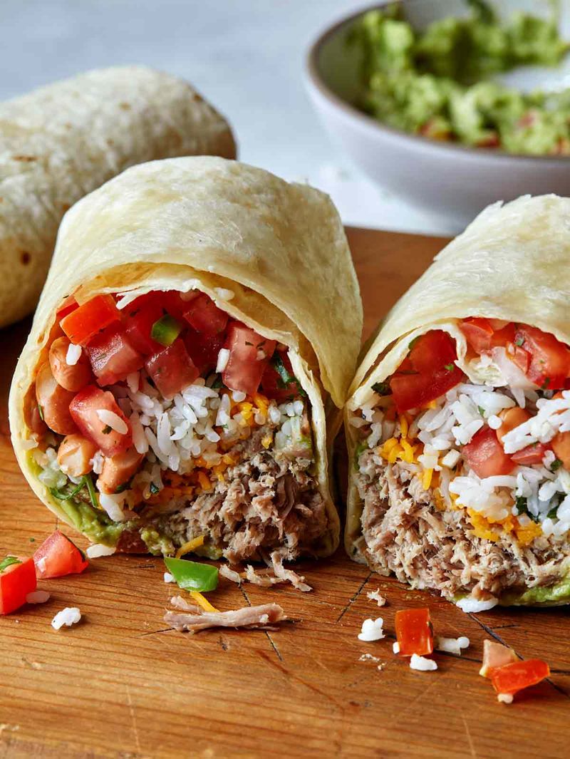 Indiana's Breaded Pork Tenderloin Burrito