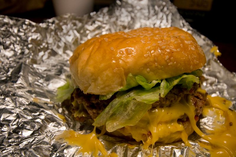 Five Guys Bacon Cheeseburger