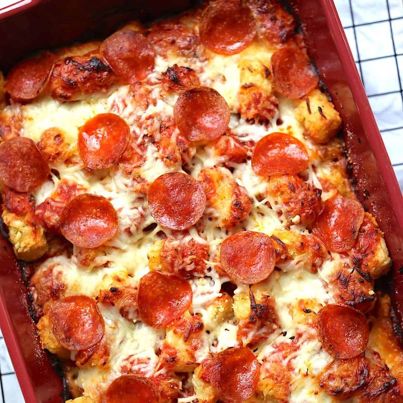 Tater Tot Pizza Casserole