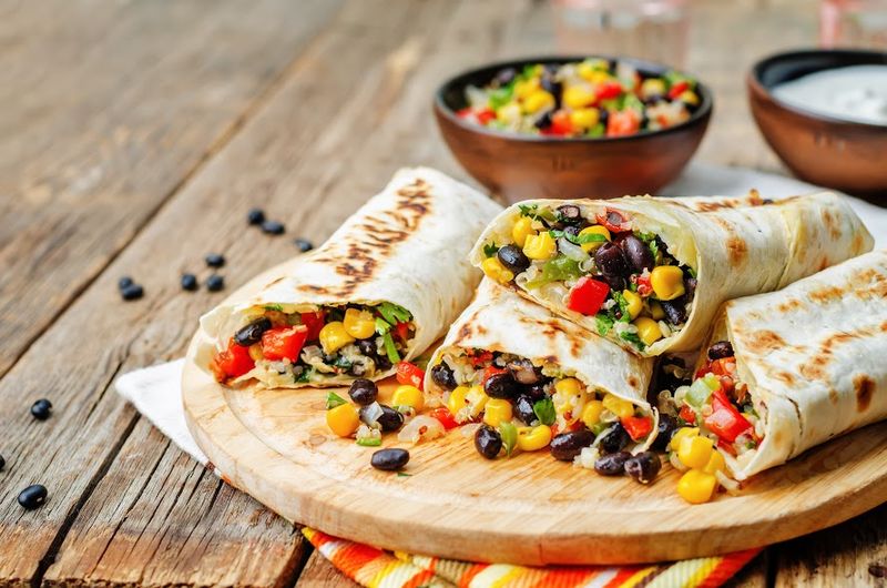 Iowa's Corn And Black Bean Burrito