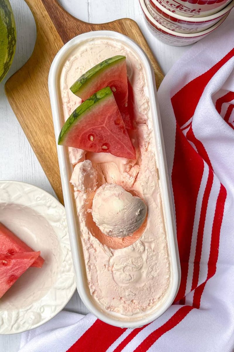 Churn Into Watermelon Ice Cream
