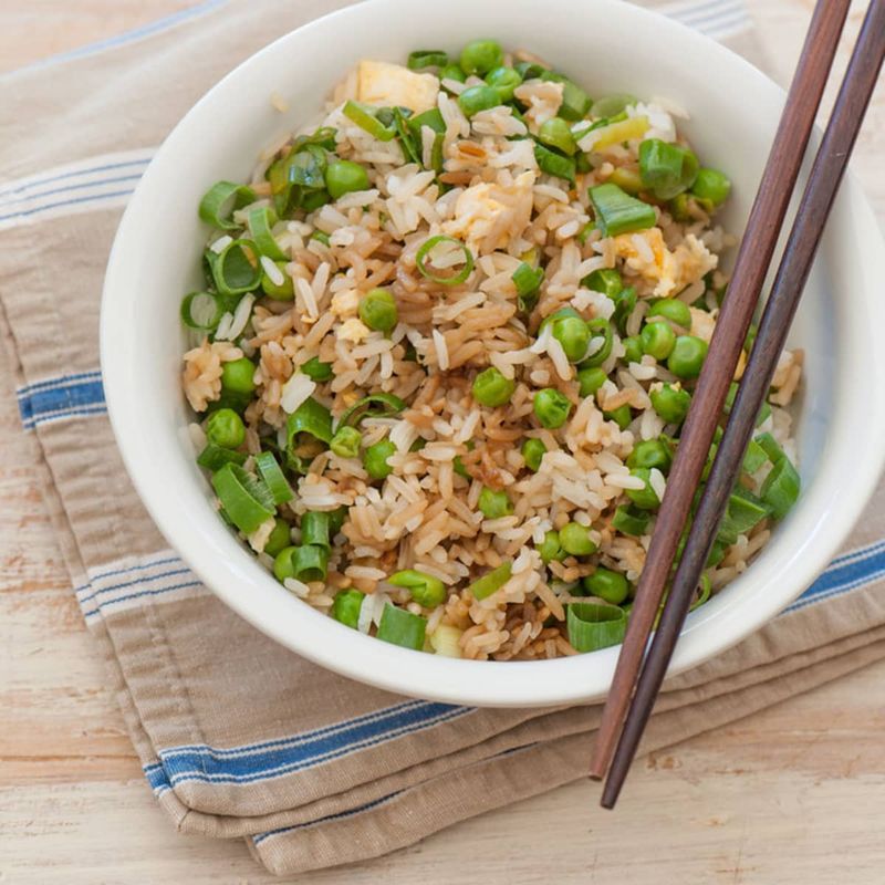 Microwave Egg Fried Rice