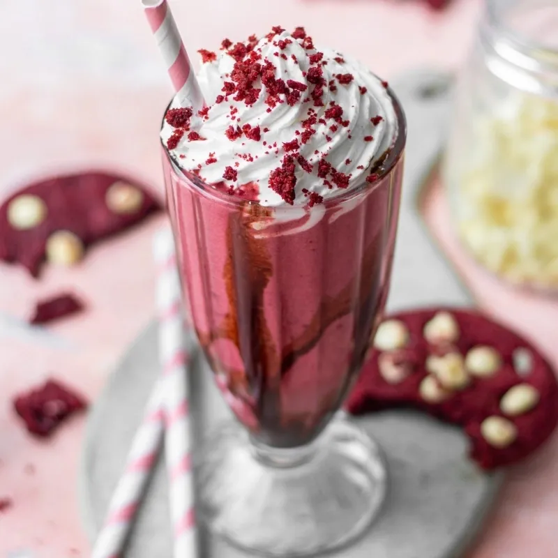 Creamy Red Velvet Milkshake