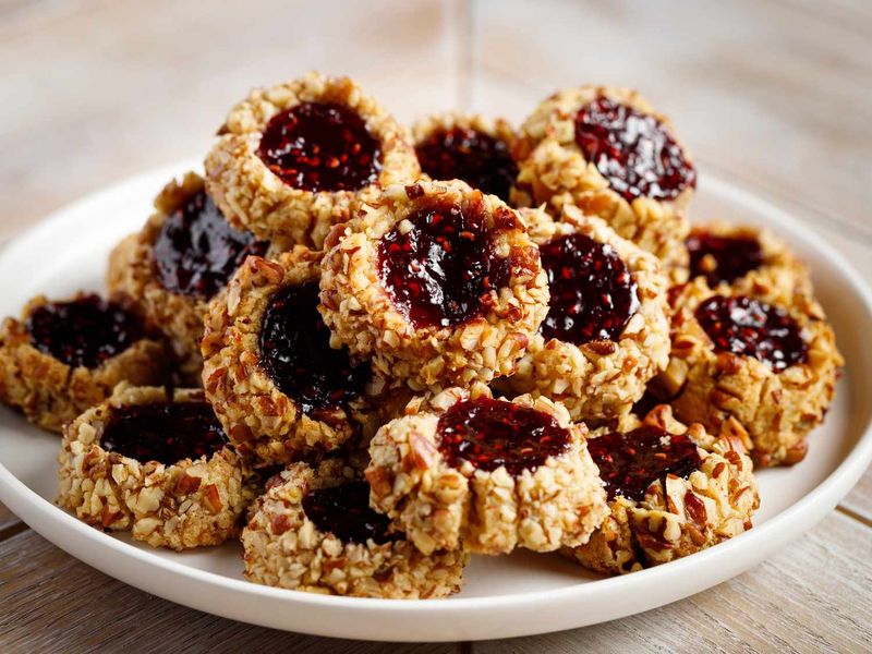 Jam Dot Butter Cookies