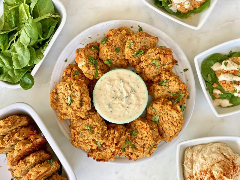 Baked Lentil Falafel