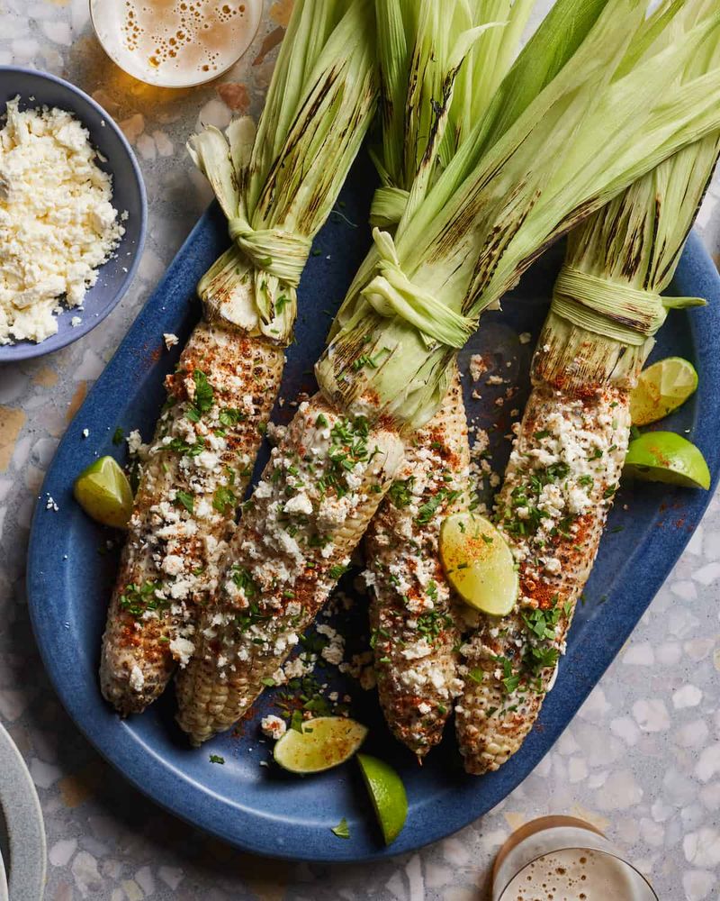 Grilled Mexican Street Corn (Elote)
