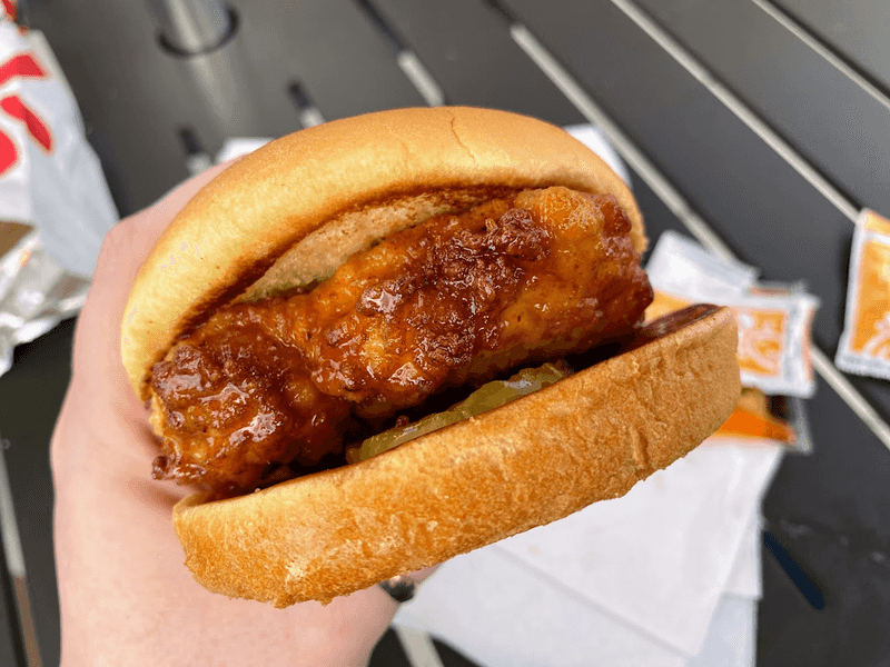 Carl's Jr. Nashville Hot Hand-Breaded Chicken Sandwich