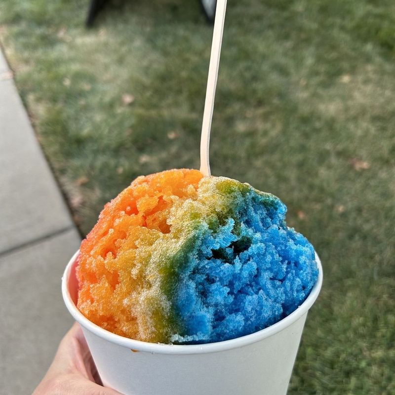 Snow Cone In A Baseball Cap