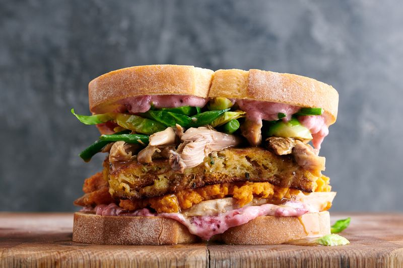 Ross's Thanksgiving Leftover Sandwich