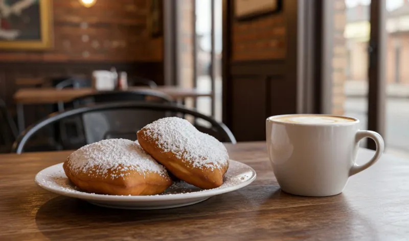Beignets With Café Au Lait