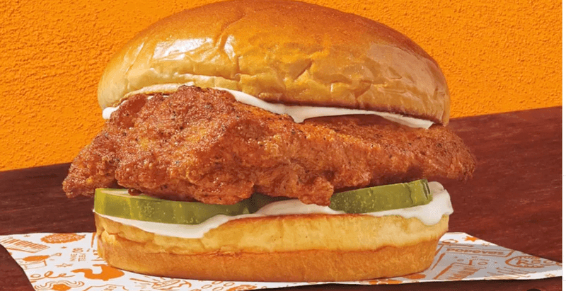 Popeyes Spicy Blackened Chicken Sandwich