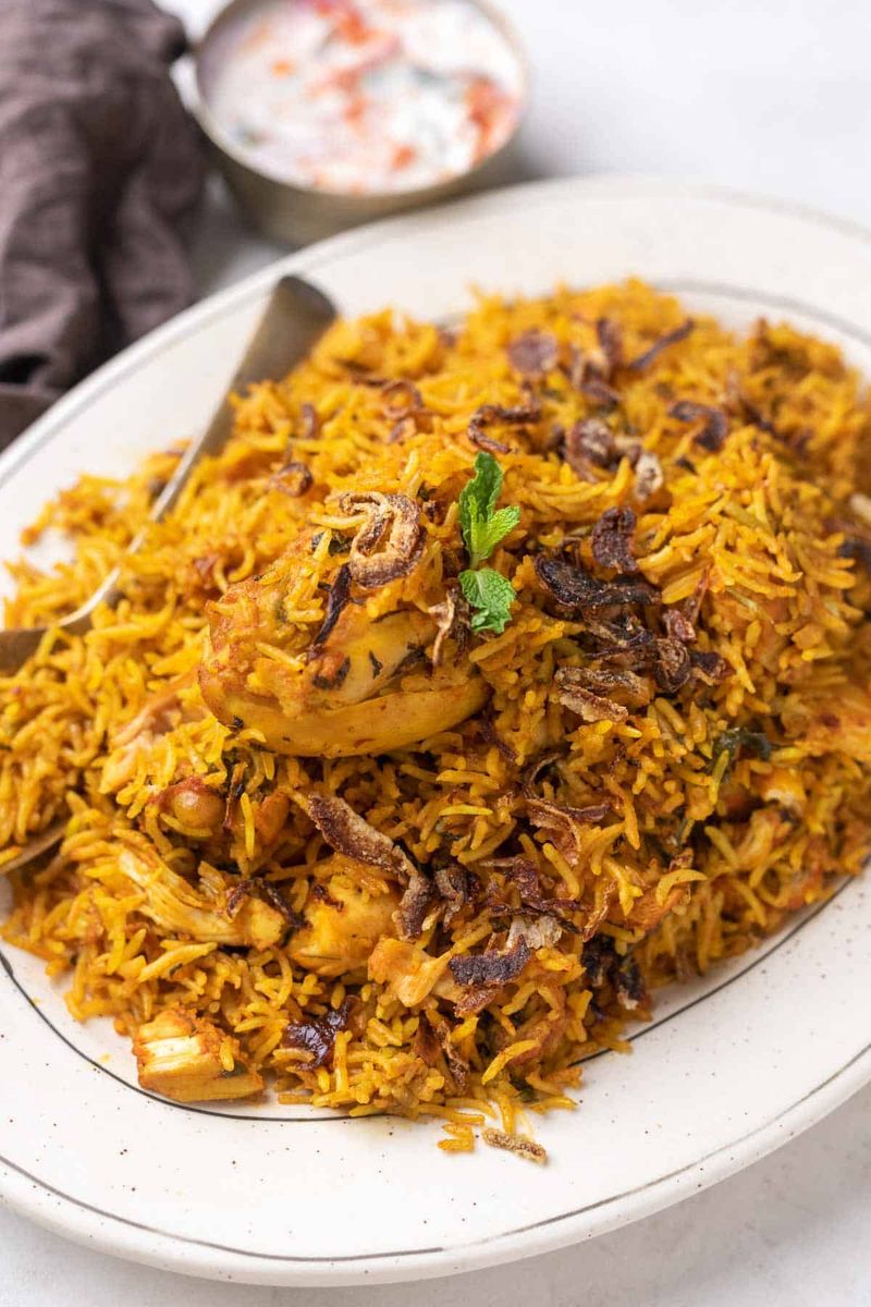 Pressure Cooker Chicken Biryani