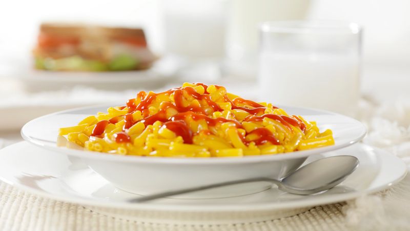 Ketchup On Mac and Cheese