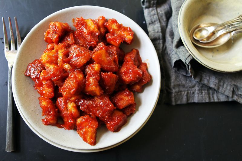 Ketchup On Fried Chicken