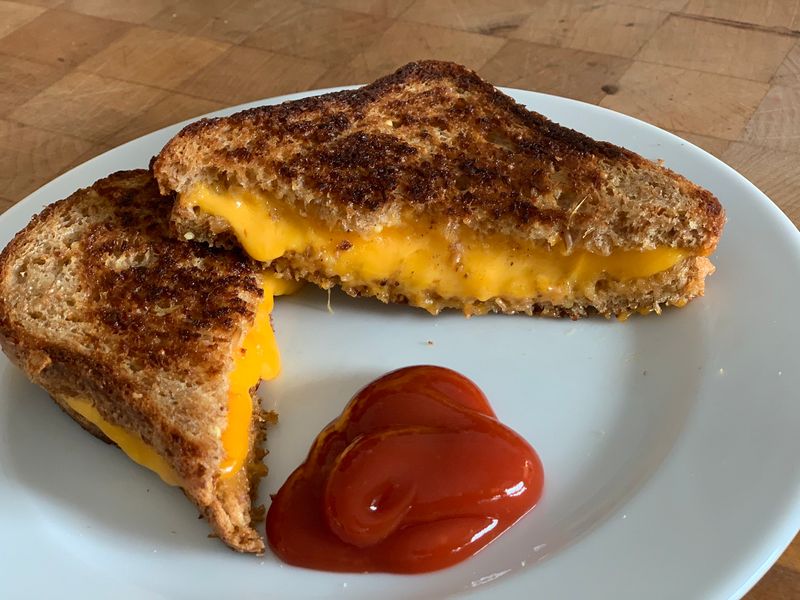 Ketchup On Grilled Cheese
