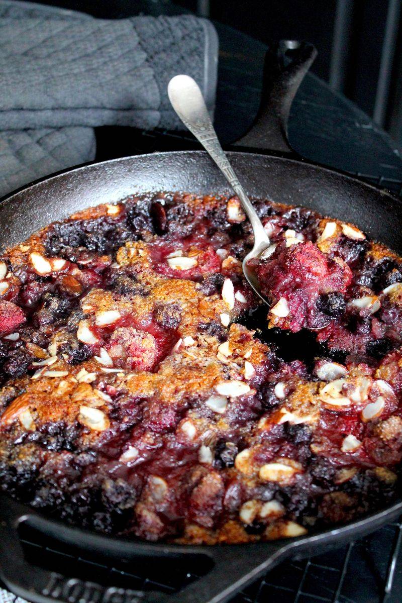 Mixed Berry Skillet Cobbler