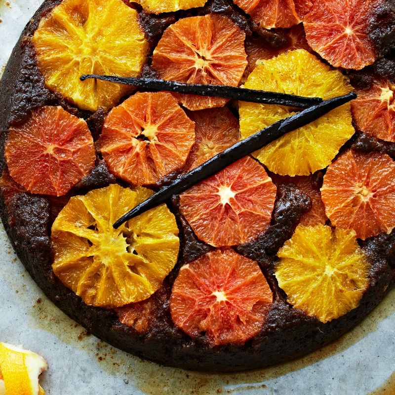 Blood Orange Upside-Down Cake