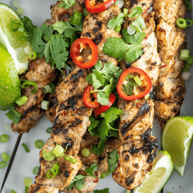 Jerk Chicken Skewers