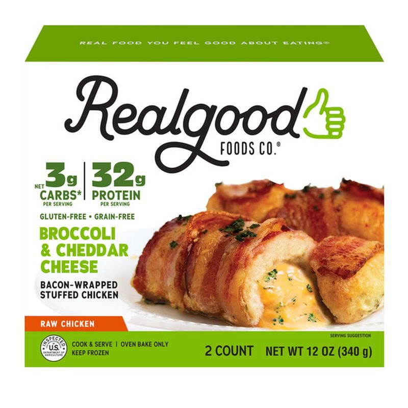 Real Good Foods Bacon Wrapped Stuffed Chicken