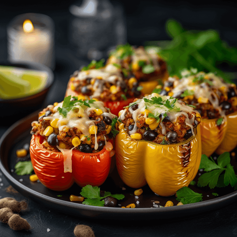 Quinoa-Stuffed Bell Peppers