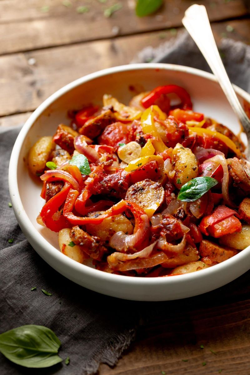 Smoky Sausage And Pepper Gnocchi