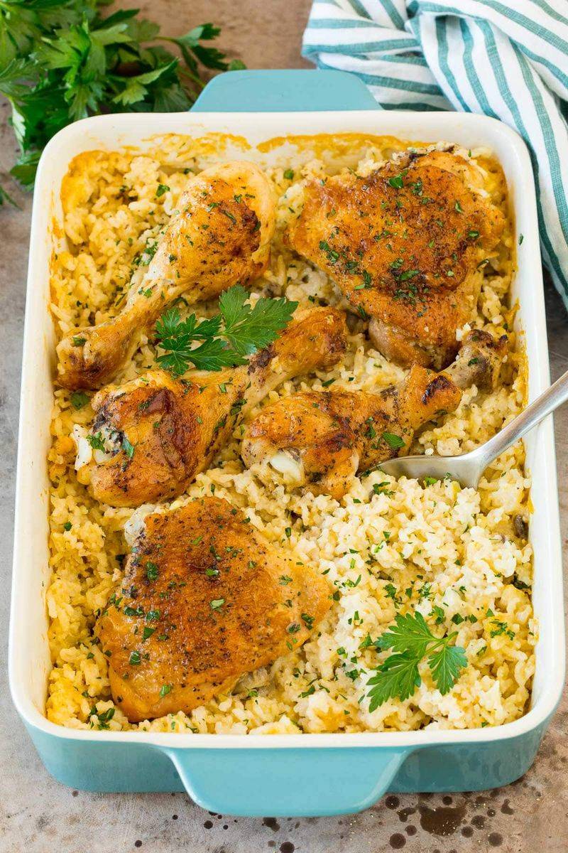 Chicken And Rice Casserole With Fresh Herbs
