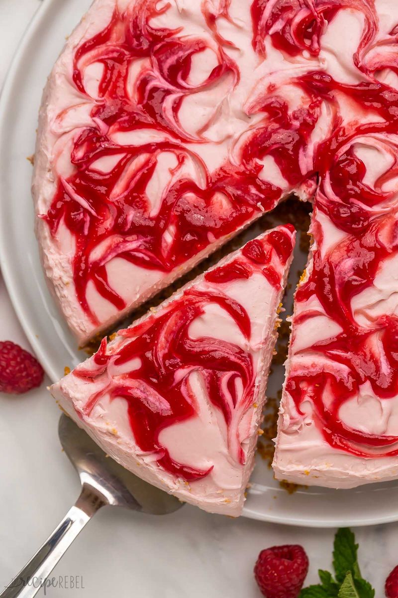 No-Bake Berry Swirl Delight