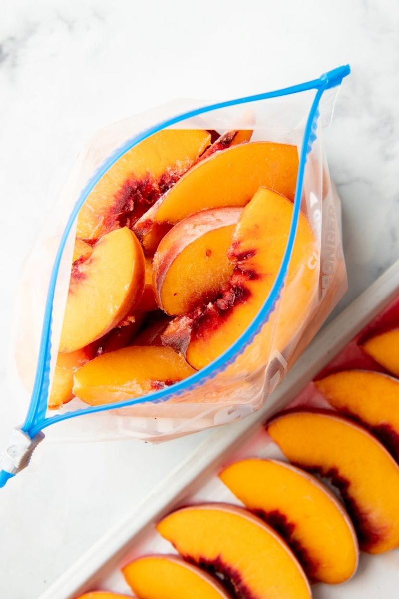Freezer-Ready Peach Slices