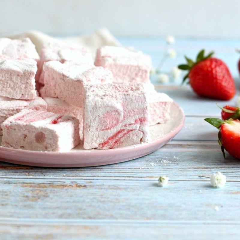 Raspberry Swirl Marshmallows