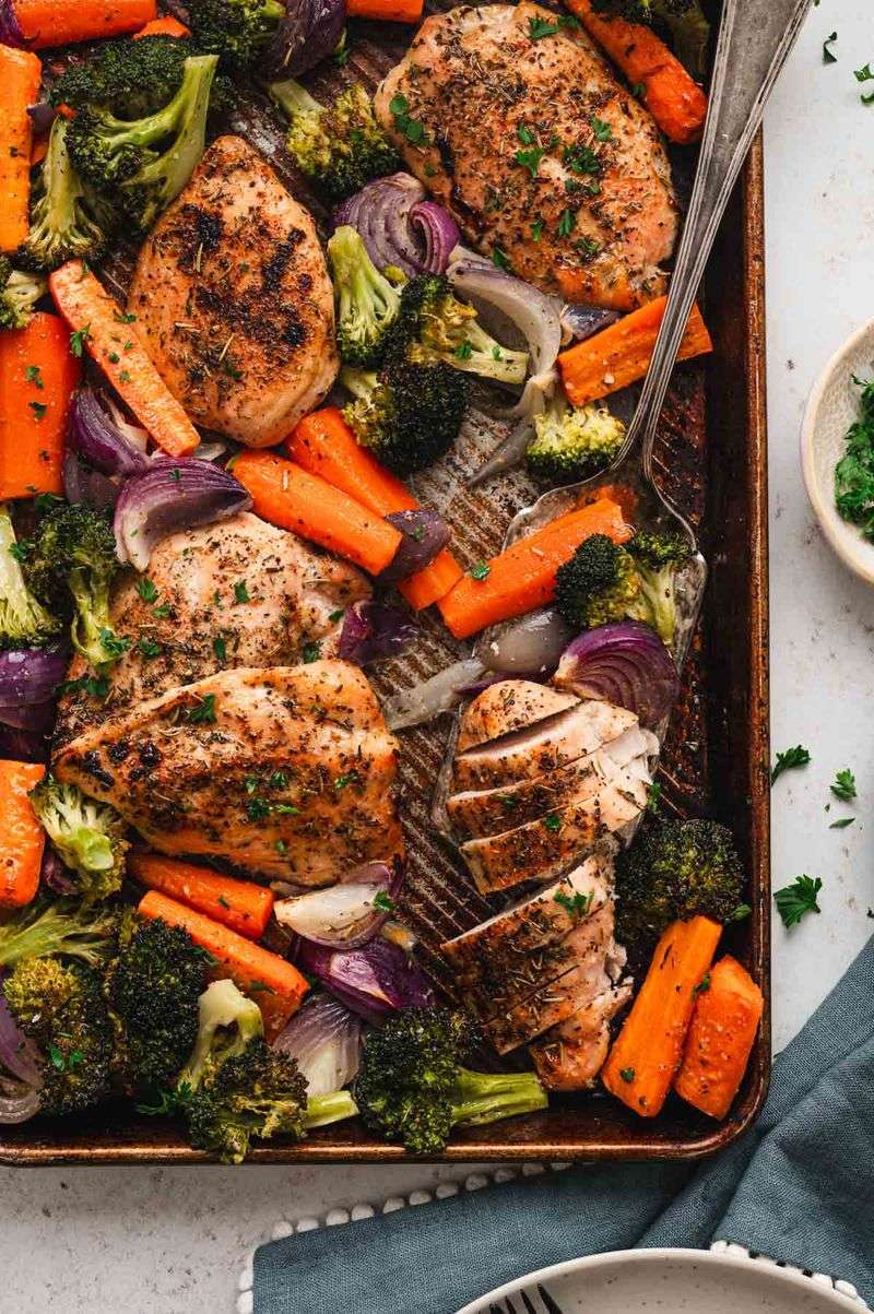 Chicken And Vegetable Sheet Pan Dinner