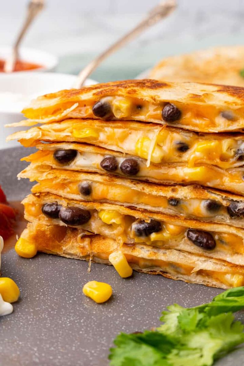 Black Bean Quesadilla Stack