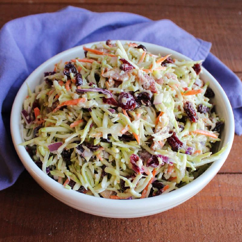 Broccoli Slaw With Cranberries