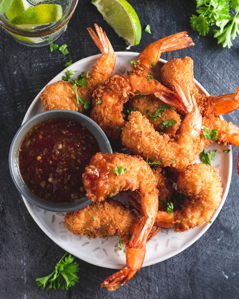 Crispy Coconut Prawn Skewers