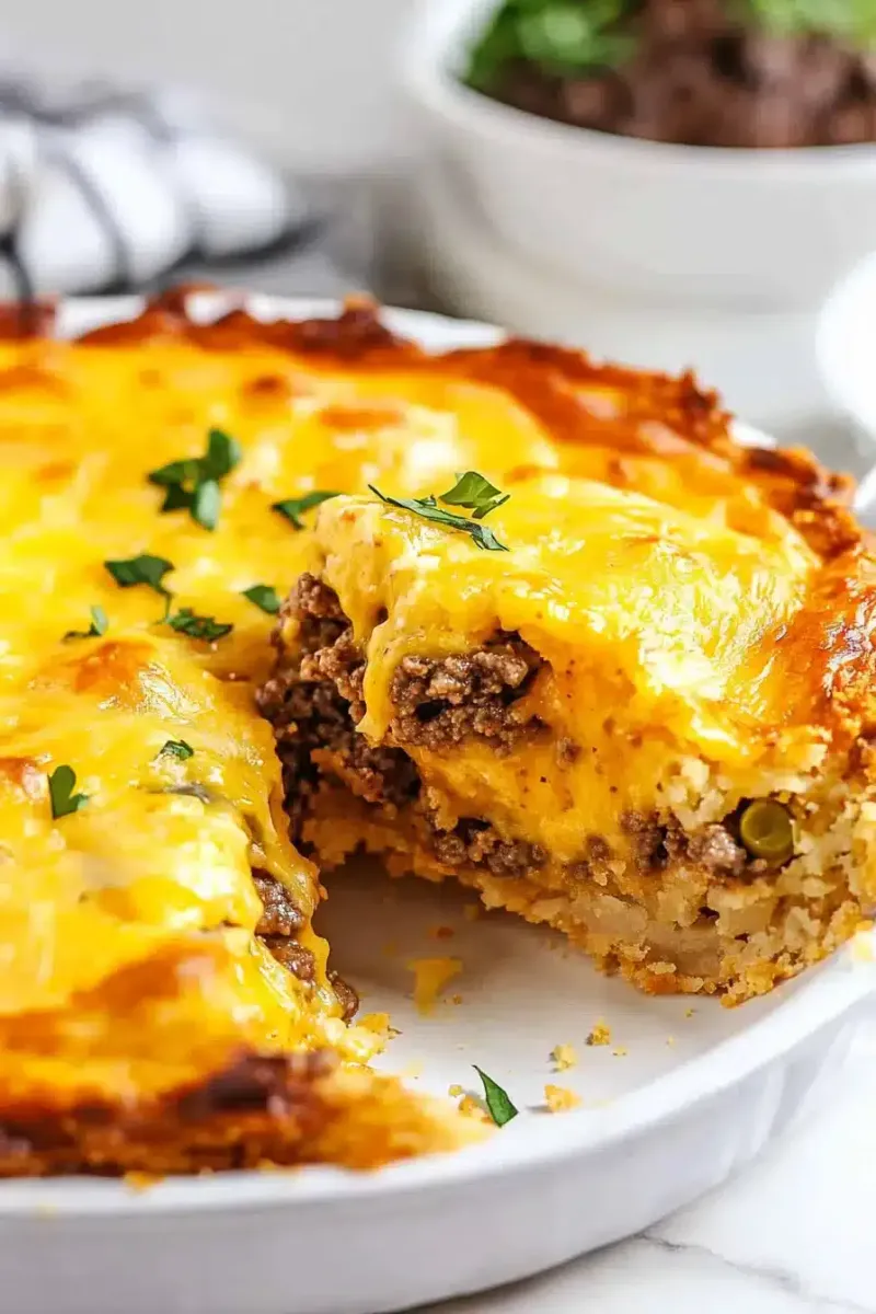 Bisquick Impossible Cheeseburger Pie