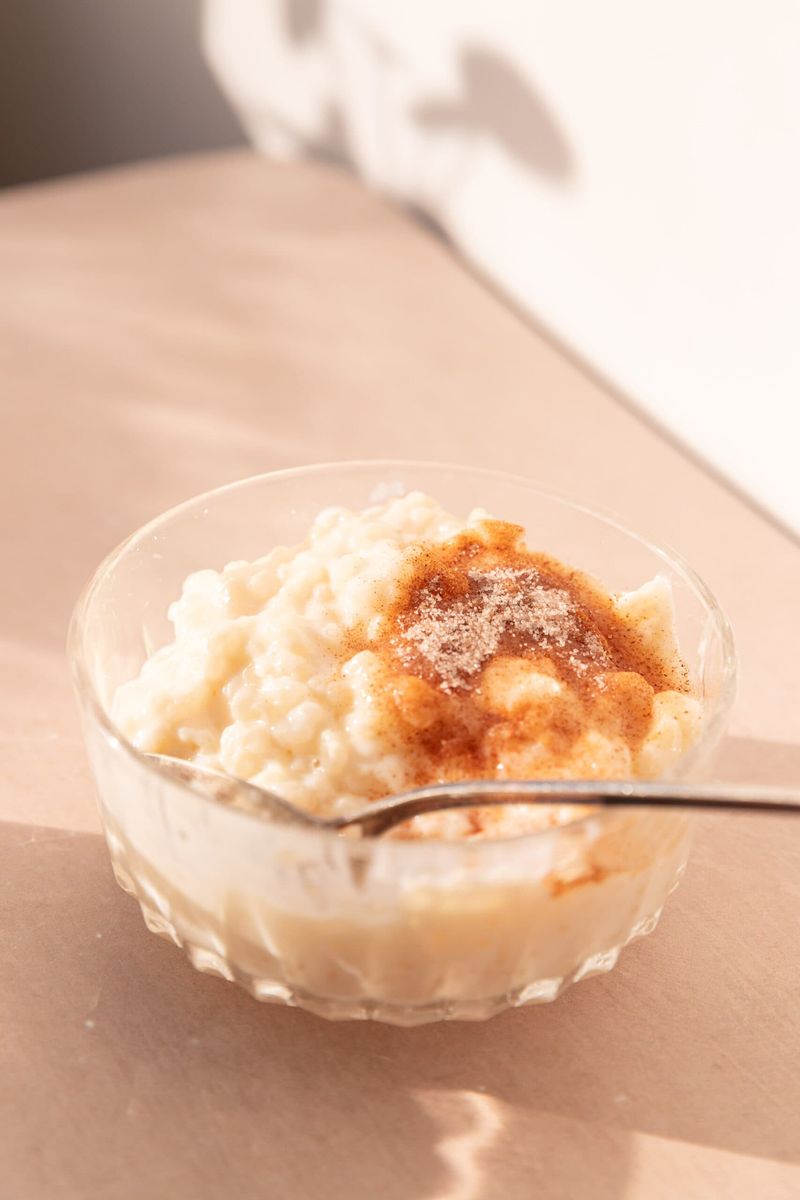 Cold Rice With Milk And Sugar