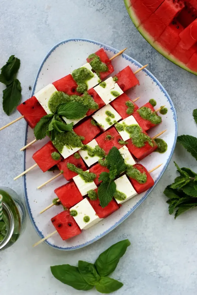Watermelon Feta Refreshers
