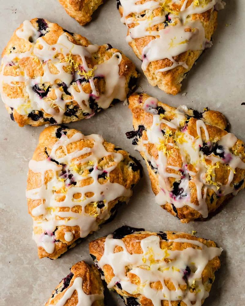 Blueberry Lemon Biscuit Scones