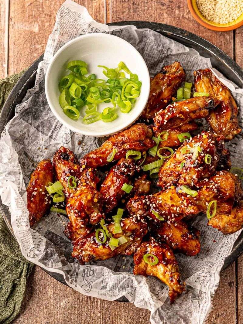 Sticky Honey-Garlic Chicken Wings