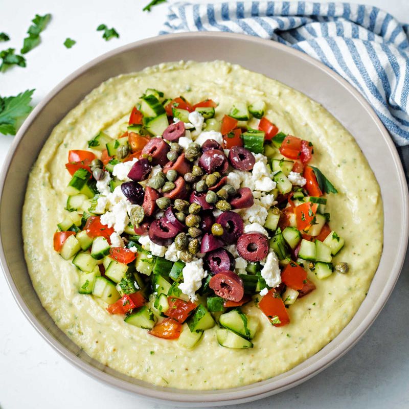 Mediterranean Hummus Cups