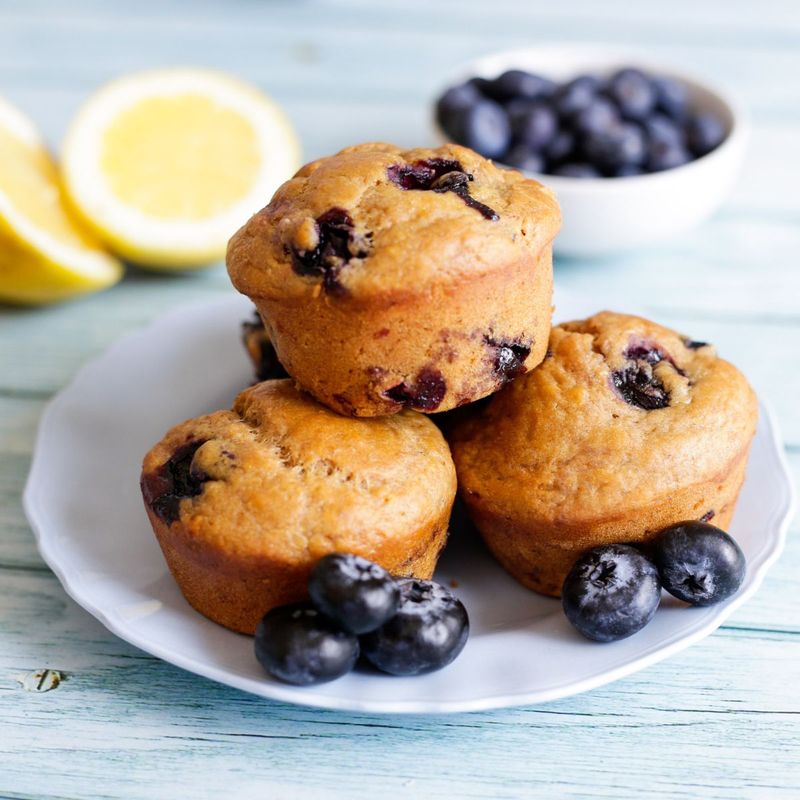 Blueberry Lemon Breakfast Muffins