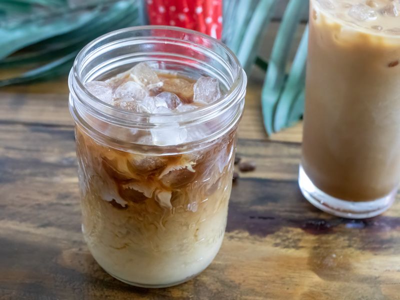 Iced Coffee With Vanilla Shake Mix