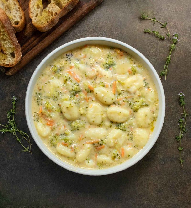 Broccoli Cheddar Gnocchi