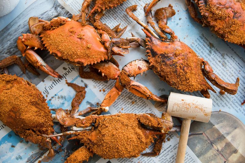 Steamed Blue Crabs