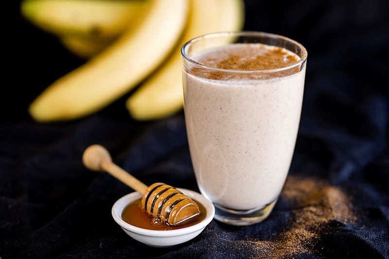 Small Banana With Almonds