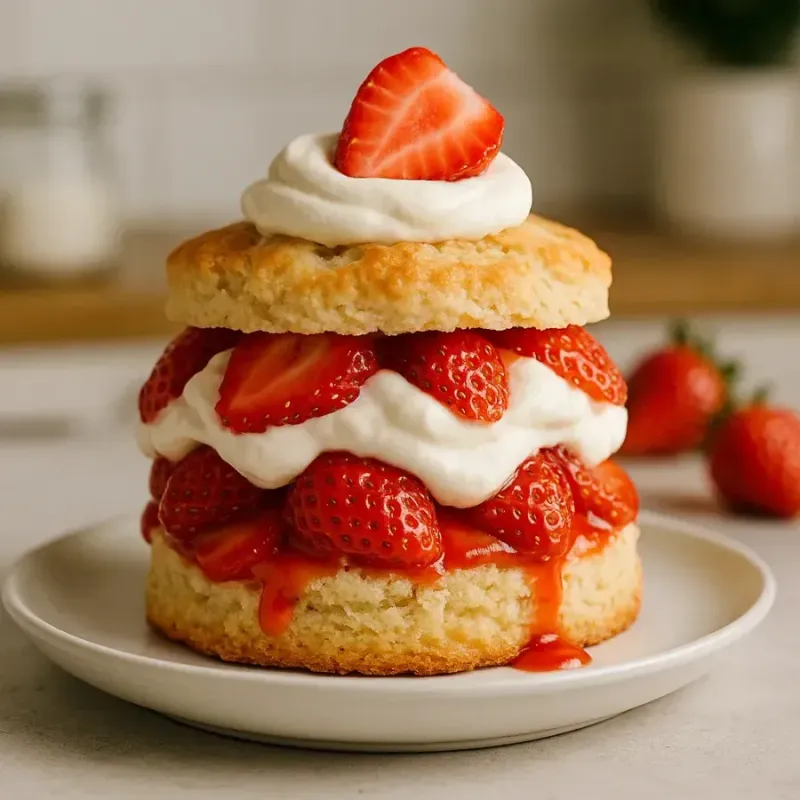 Airy Strawberry Shortcake