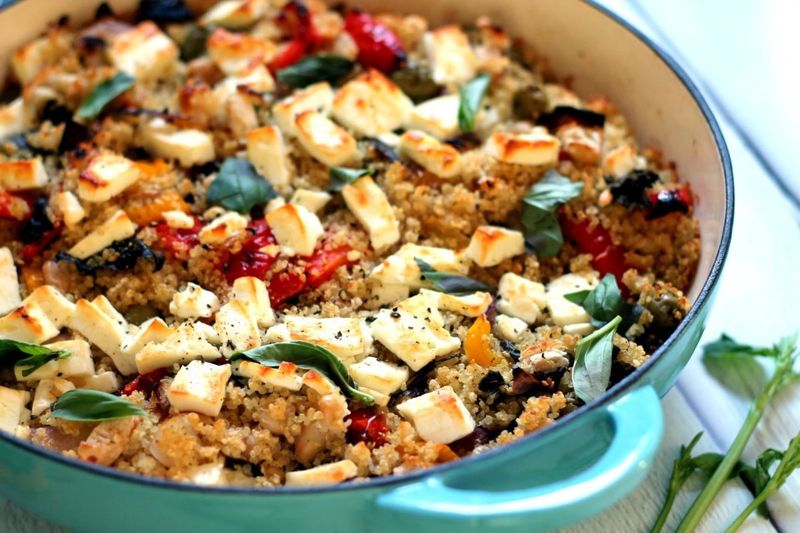 Mediterranean Quinoa Bake