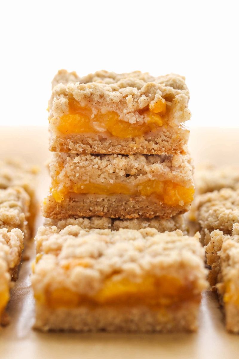 Peach Cobbler Bars